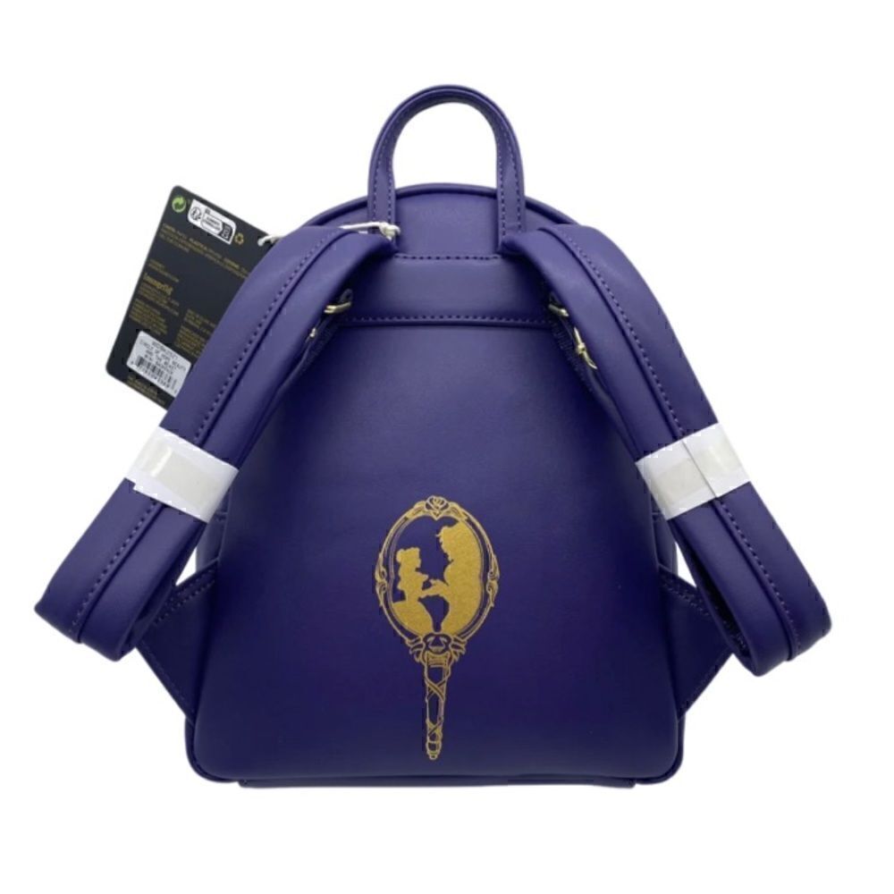 🥀🌹Loungefly Beauty and the beast Triple Pocket Exclusive Mini Backpack - Picture 2 of 6